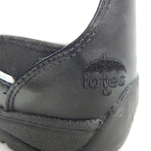 Totes Womens Black and White Snow Boots Lace Up Size 7M - Picture 3 of 14